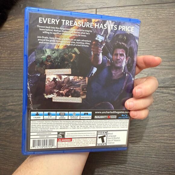 PlayStation 4 Uncharted 4 Game with Case - Picture 2 of 3